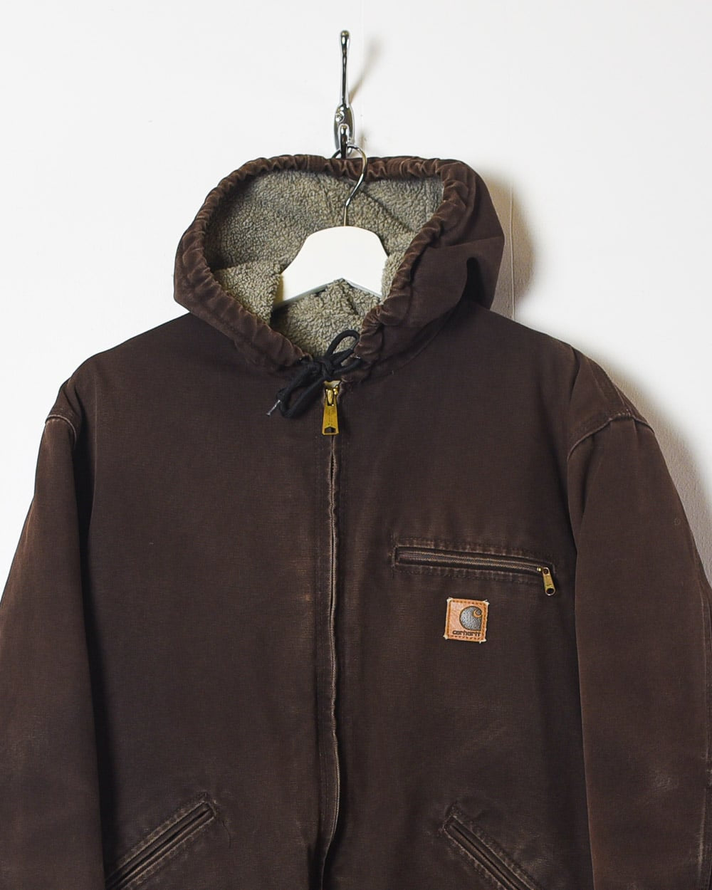 Vintage Carhartt factory Hooded Sherpa Lined Jacket