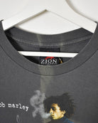 Zion Rootswear Bob Marley Smoke T-Shirt - Large - Domno Vintage 90s, 80s, 00s Retro and Vintage Clothing 