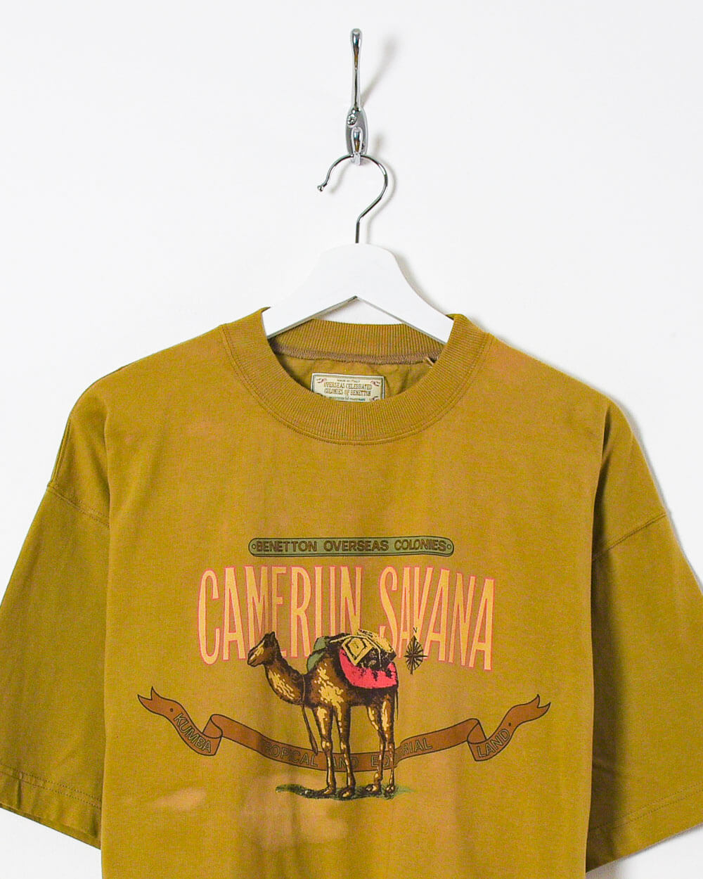 Benetton Camerun Savana T-Shirt - Medium - Domno Vintage 90s, 80s, 00s Retro and Vintage Clothing 