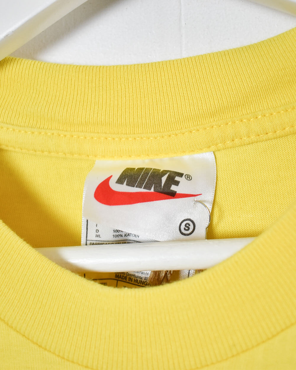 Yellow Nike 90s Brazil T-Shirt - Small