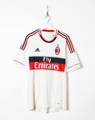 White Adidas 2012 AC Milan Away Shirt - Large