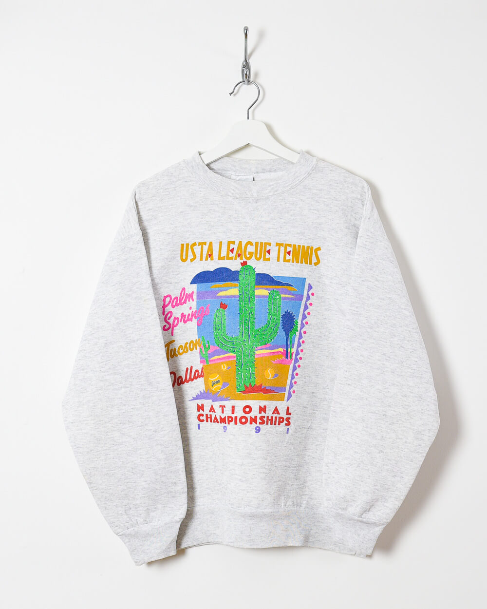 USTA League Tennis 1991 National Championships Sweatshirt - Medium - Domno Vintage 90s, 80s, 00s Retro and Vintage Clothing 