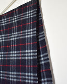 Navy Burberry Lambswool Scarf