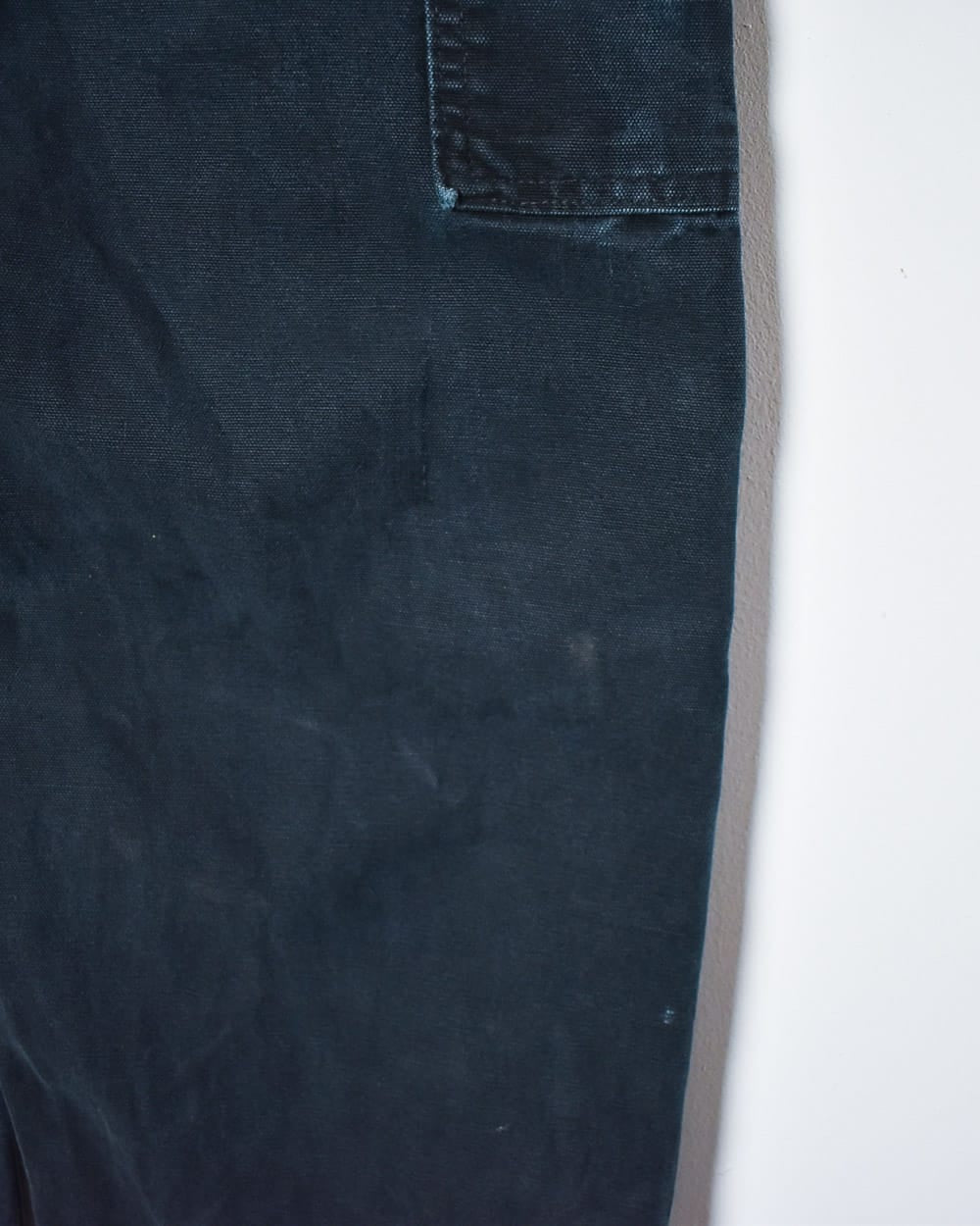 Black Carhartt Distressed Double Knee Carpenter Jeans - W38 L32