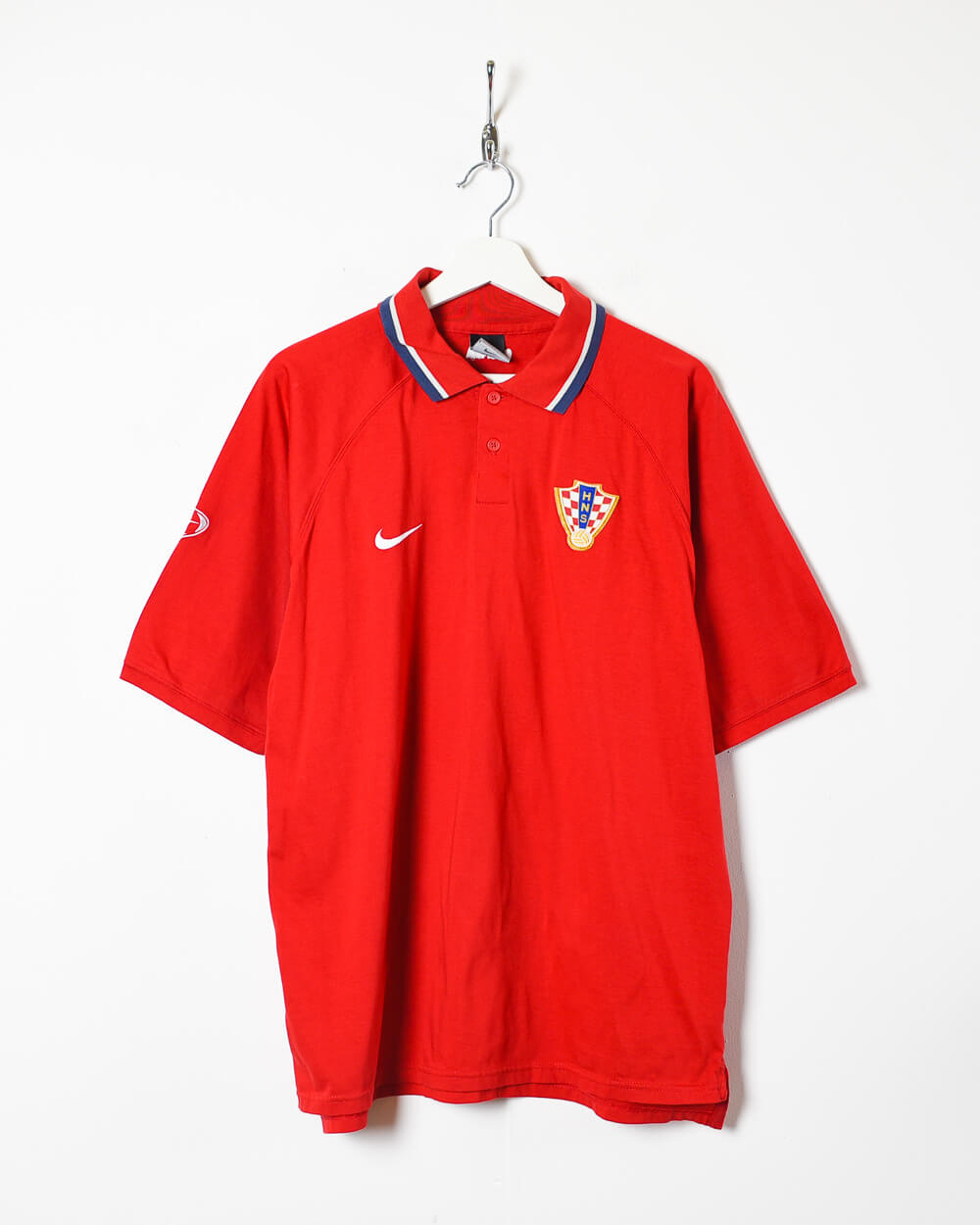 Red Nike Croatia Training Polo Shirt - X-Large