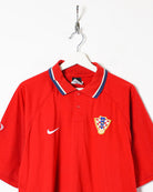 Red Nike Croatia Training Polo Shirt - X-Large