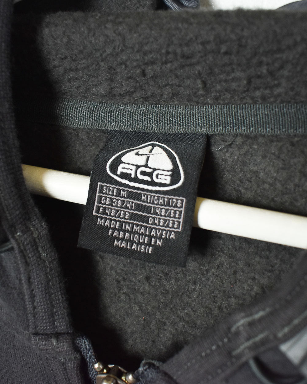 Black Nike ACG Zip-Through Hoodie - Medium