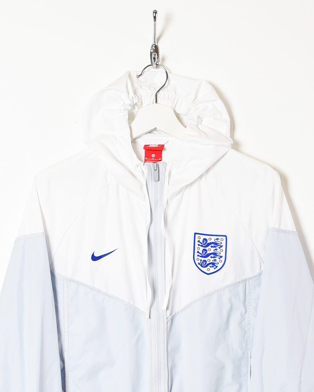 White Nike England Women's Training Windbreaker Jacket - Medium women's