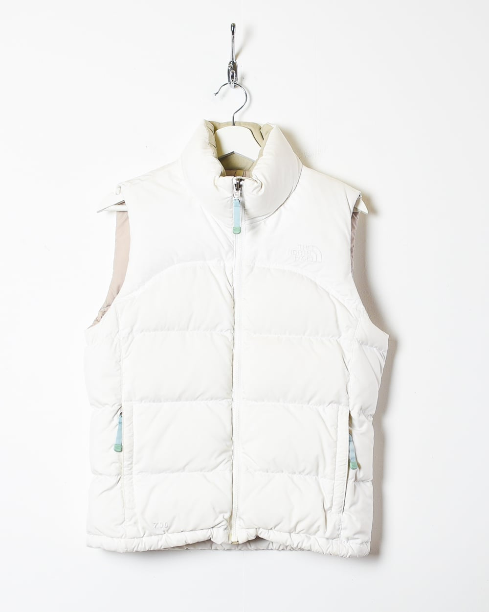 White The North Face Women's 700 Down Gilet - Small 