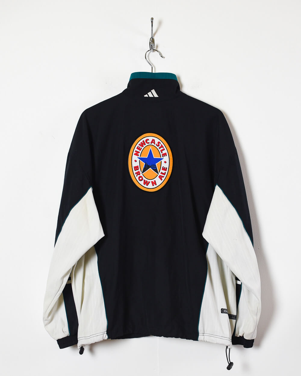 Black Adidas Newcastle United 1999 Windbreaker Jacket - Large
