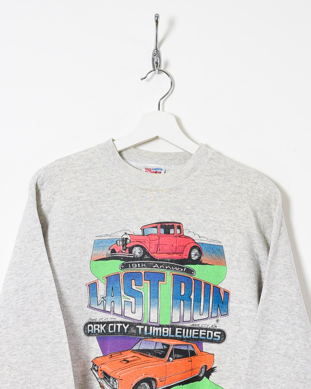 Hanes Last Run Ark City Tumbleweeds Sweatshirt - Large - Domno Vintage 90s, 80s, 00s Retro and Vintage Clothing 