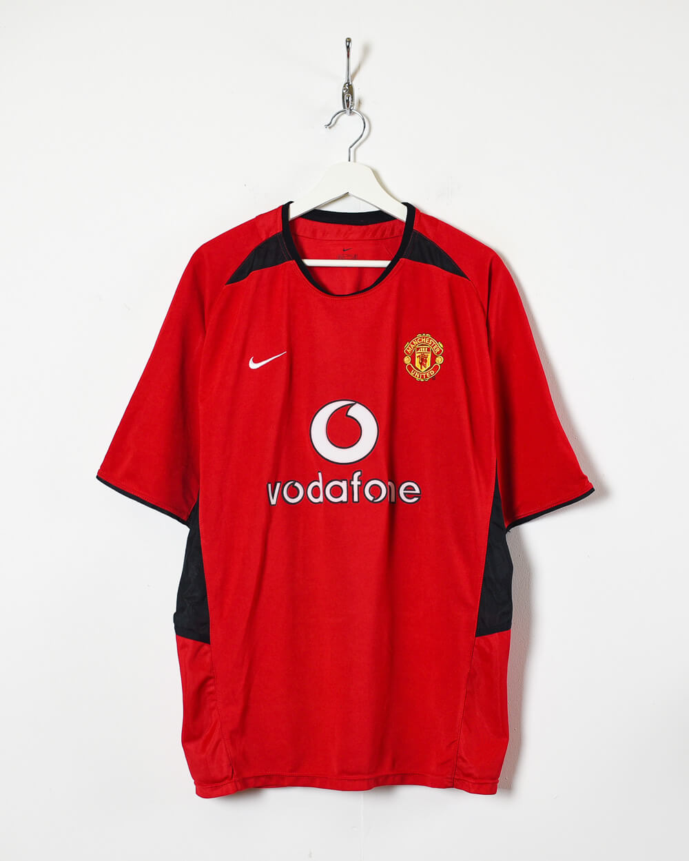 Red Nike Manchester United 2002/04 Home Football Shirt - X-Large