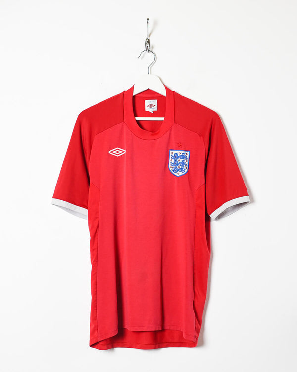 Red Umbro 2010/12 England Away Shirt - Large