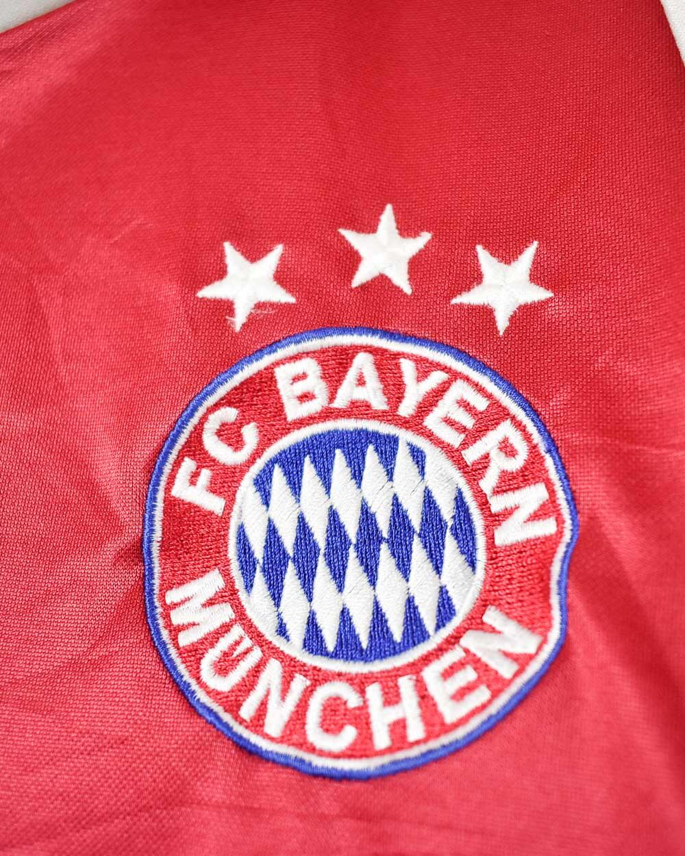 Red Adidas Bayern Munich 2003/04 Home Football Shirt - Medium
