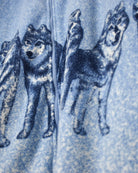 Vintage 1/4 Zip Wolf Zip-Through Fleece - XX-Large - Domno Vintage 90s, 80s, 00s Retro and Vintage Clothing 