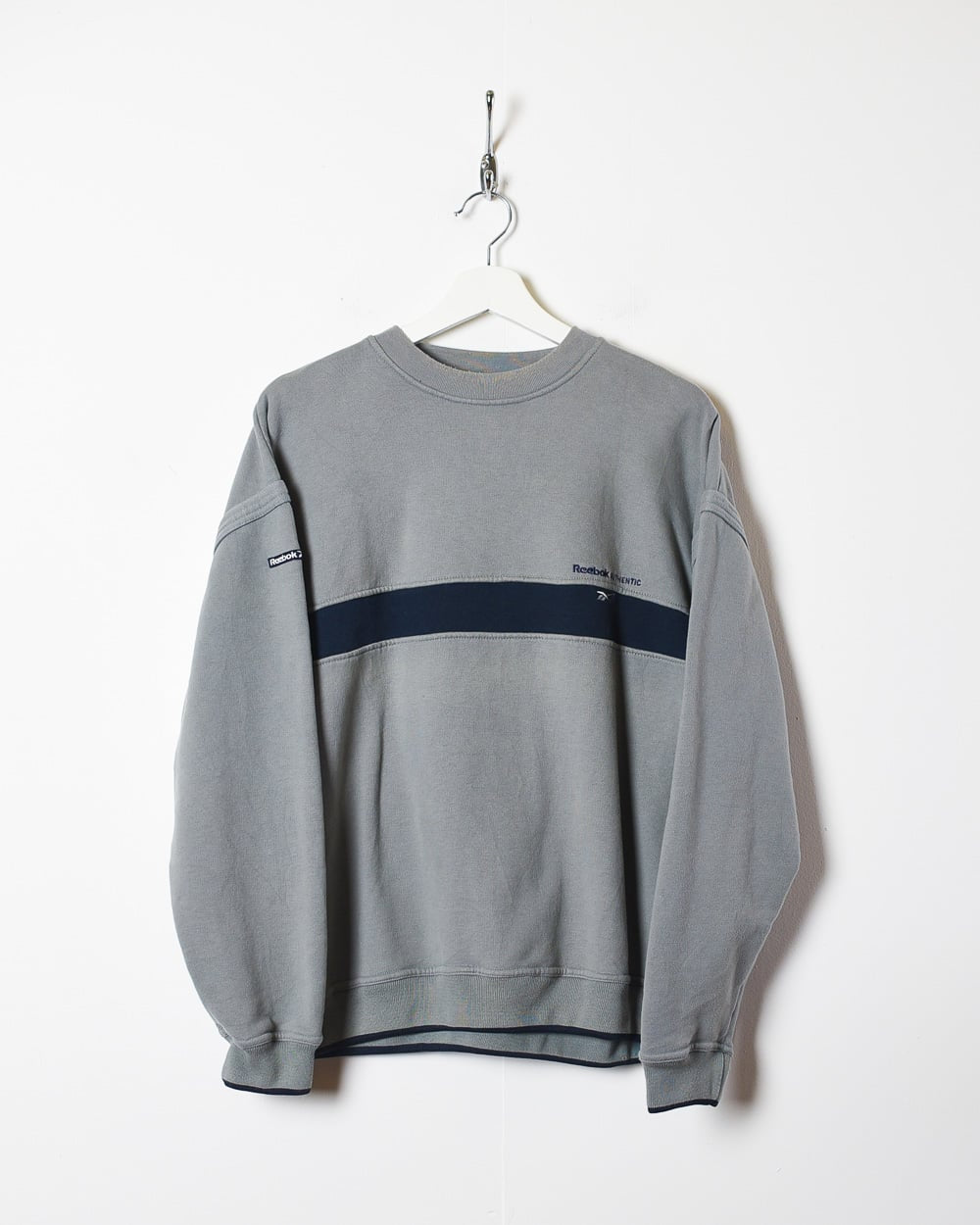 Grey Reebok Athletic Sweatshirt - X-Small