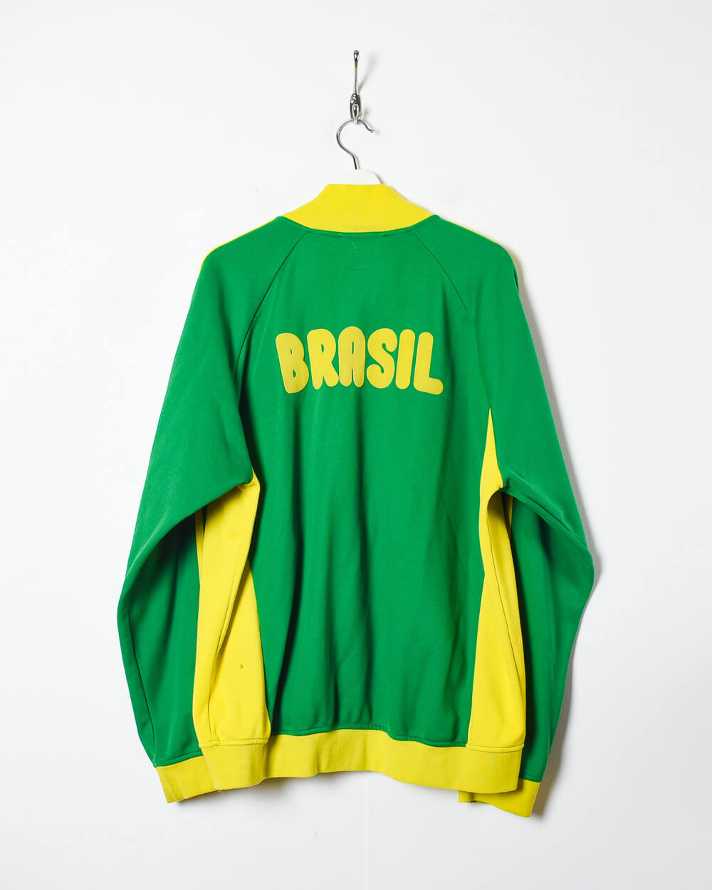 Vintage 10s Green Adidas 2010 Brazil National Team Tracksuit Top XX Large Polyester Domno Vintage