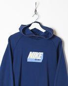 Navy Nike Just Do It High Neck Hoodie - Medium Women's