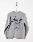 Stussy New York Los Angeles Tokyo London Paris Sweatshirt - Small - Domno Vintage 90s, 80s, 00s Retro and Vintage Clothing 