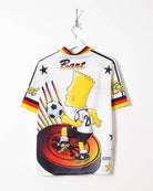 Bart Simpson Germany Football T-Shirt - Small - Domno Vintage 90s, 80s, 00s Retro and Vintage Clothing 