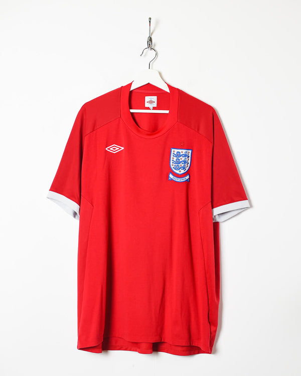 Red Umbro 2012 England Away Shirt - XX-Large