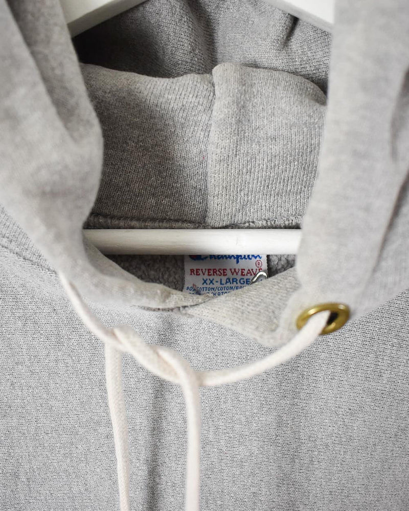 Vintage 90s Cotton Plain Stone Champion Reverse Weave Hoodie - X