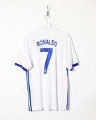 White Adidas 2016/17 Real Madrid #7 Cristiano Ronaldo Home Shirt - XX-Large