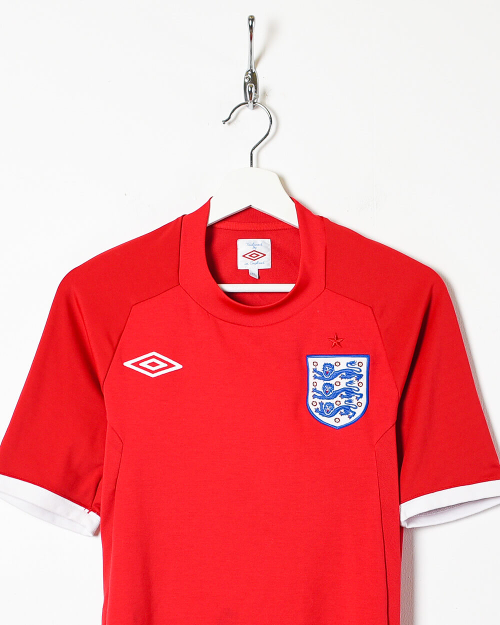 Red Umbro 2010 England Away Shirt - X-Small