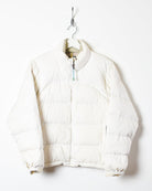 White The North Face Women's Nupste 700 Puffer Jacket - Small 