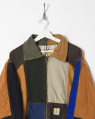 Multi Carhartt Reworked Workwear Hooded Jacket - Large