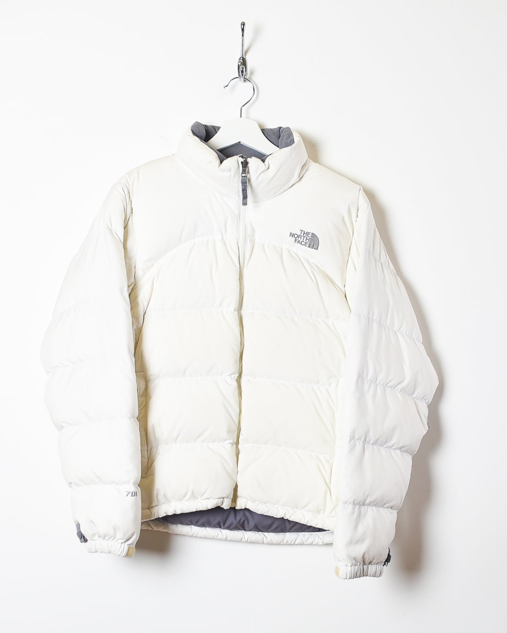 White The North Face Women's Nupste 700 Puffer Jacket - Medium 