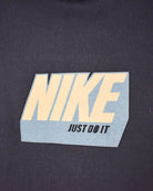 Navy Nike Just Do It High Neck Hoodie - Medium Women's