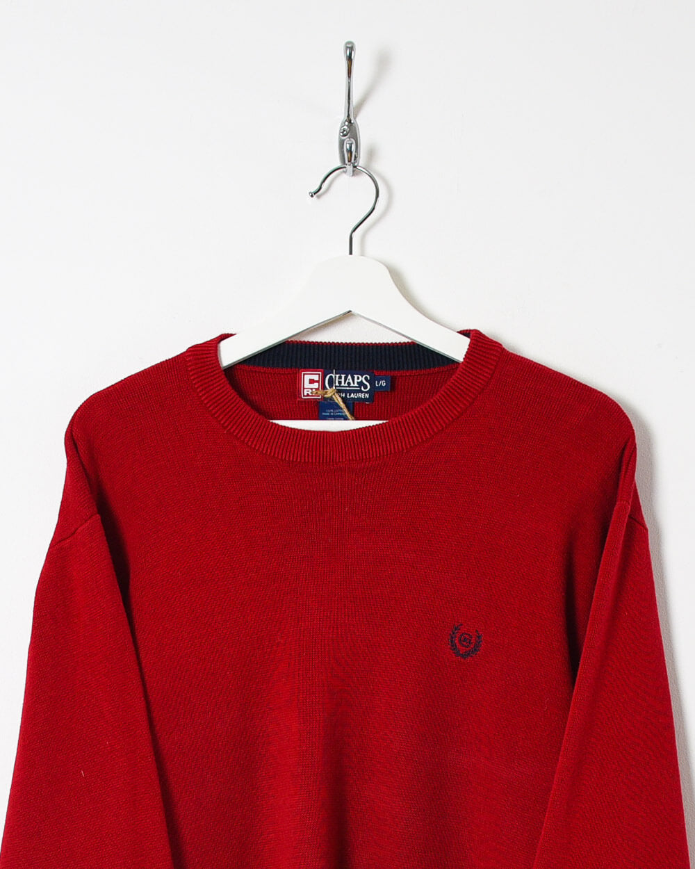 Ralph Lauren Chaps Knitted Sweatshirt - Large - Domno Vintage 90s, 80s, 00s Retro and Vintage Clothing 