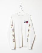 White Tommy Jeans Long Sleeved T-Shirt - Medium