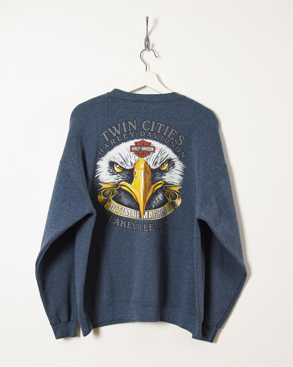 Harley Davidson Motor Cycles Twin Cities Sweatshirt - Medium - Domno Vintage 90s, 80s, 00s Retro and Vintage Clothing 