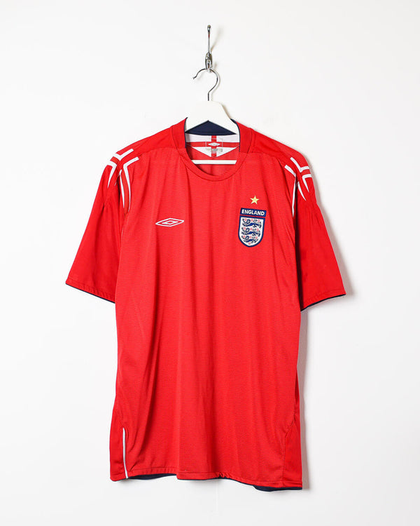 Red Umbro 2004/06 England Away Shirt - X-Large