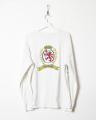 White Tommy Jeans Long Sleeved T-Shirt - Medium