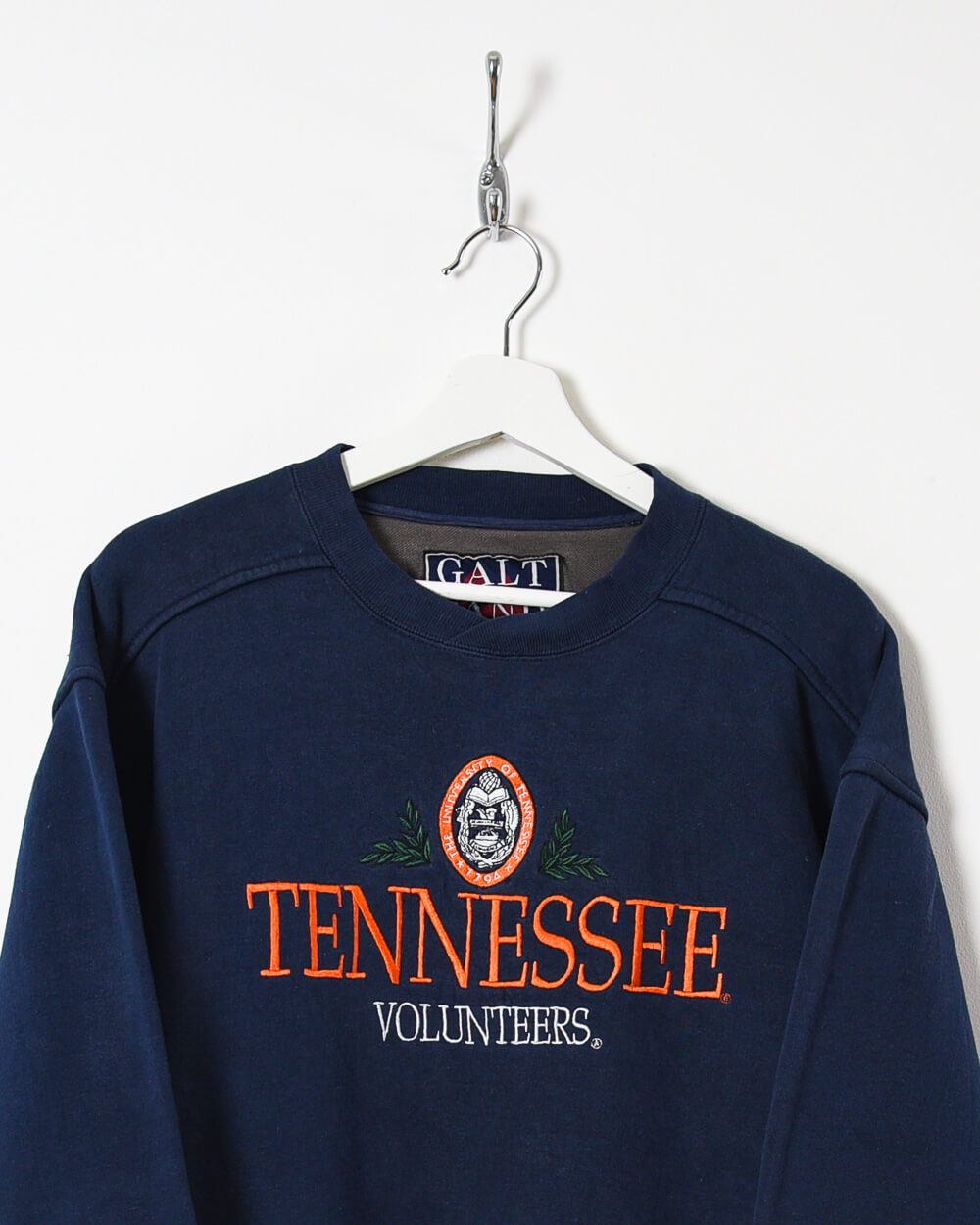 Vintage 00s Cotton Mix Navy Galt Tennessee Volunteers Sweatshirt Small Domno Vintage