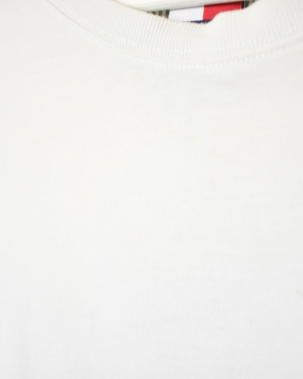 White Tommy Jeans Long Sleeved T-Shirt - Medium