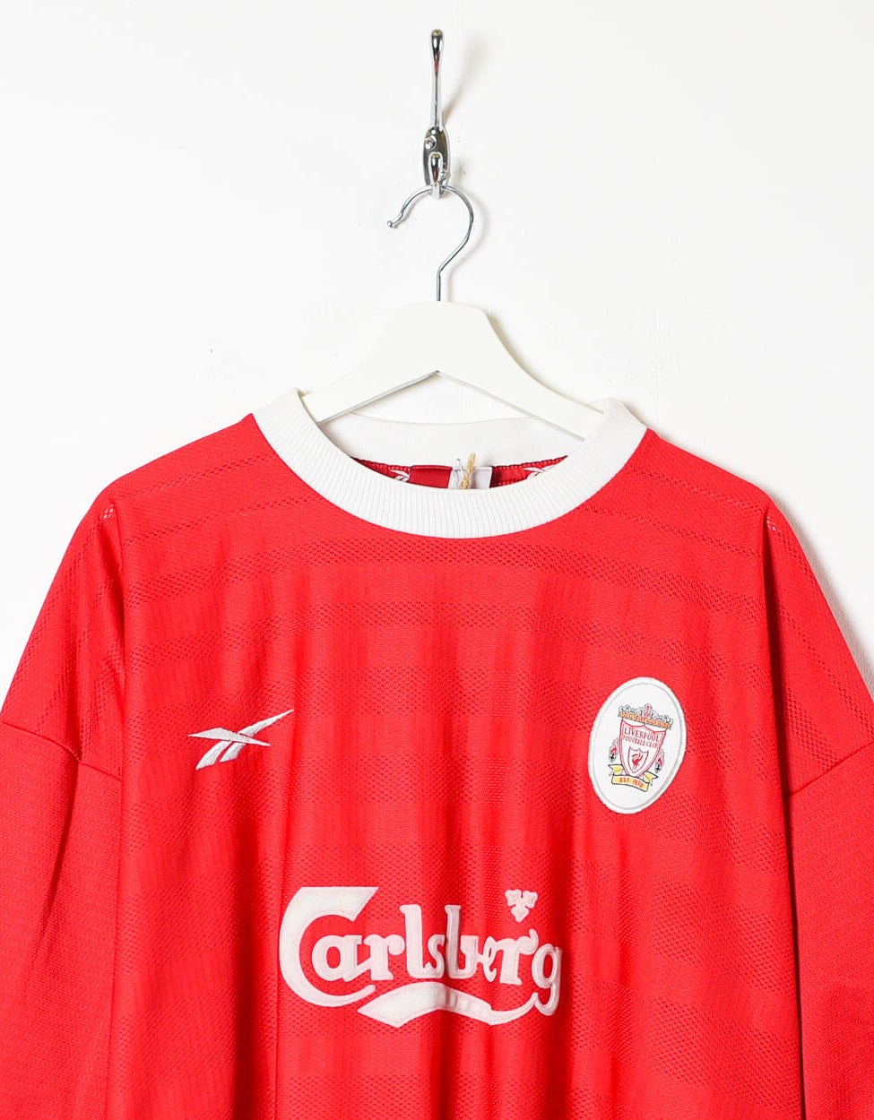 Red Reebok Liverpool 1998/00 Home Football Shirt - XX-Large