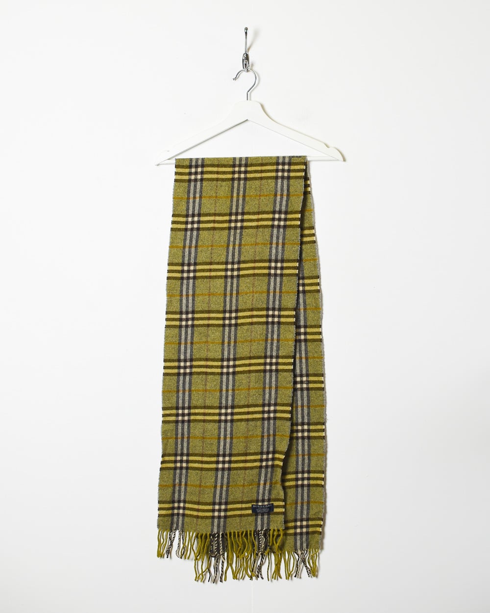 Khaki Burberry Lambswool Scarf