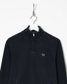 Fred Perry 1/4 Zip Sweatshirt - X-Small - Domno Vintage 90s, 80s, 00s Retro and Vintage Clothing 