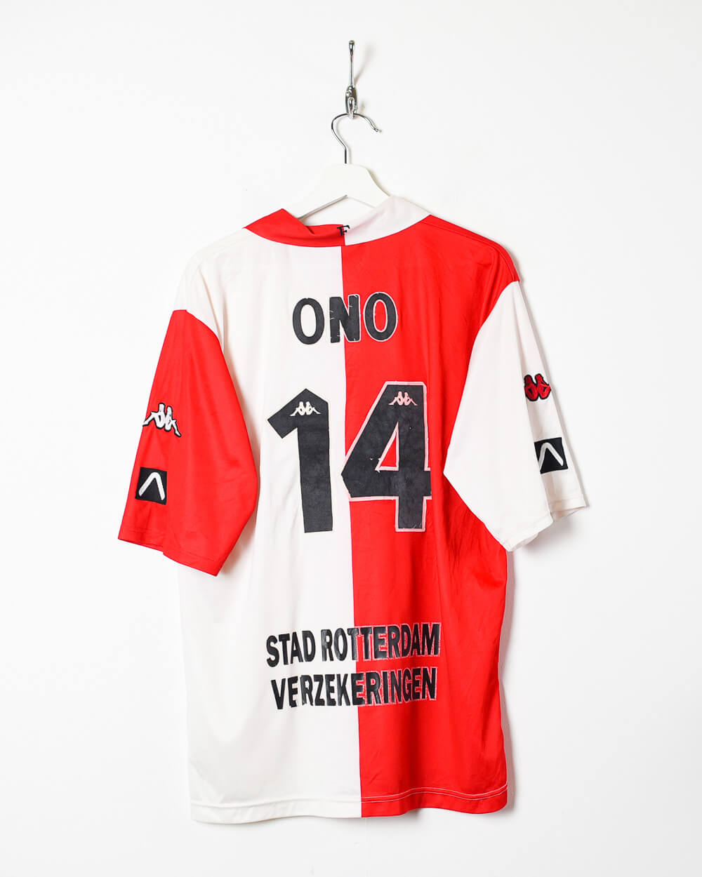 Red Kappa 2001/02 Feyenoord FC Home Shirt - X-Large
