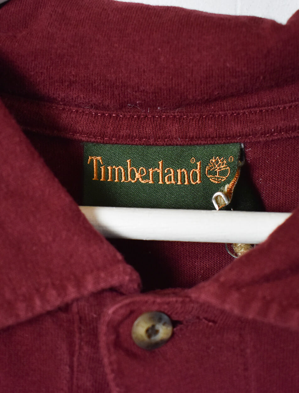 Maroon Timberland Rugby Shirt - Large