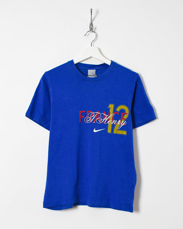 Nike France 12 T.Henry T-Shirt - Small - Domno Vintage 90s, 80s, 00s Retro and Vintage Clothing 