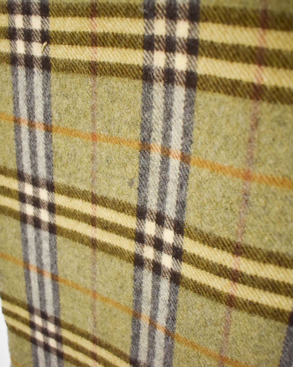 Khaki Burberry Lambswool Scarf