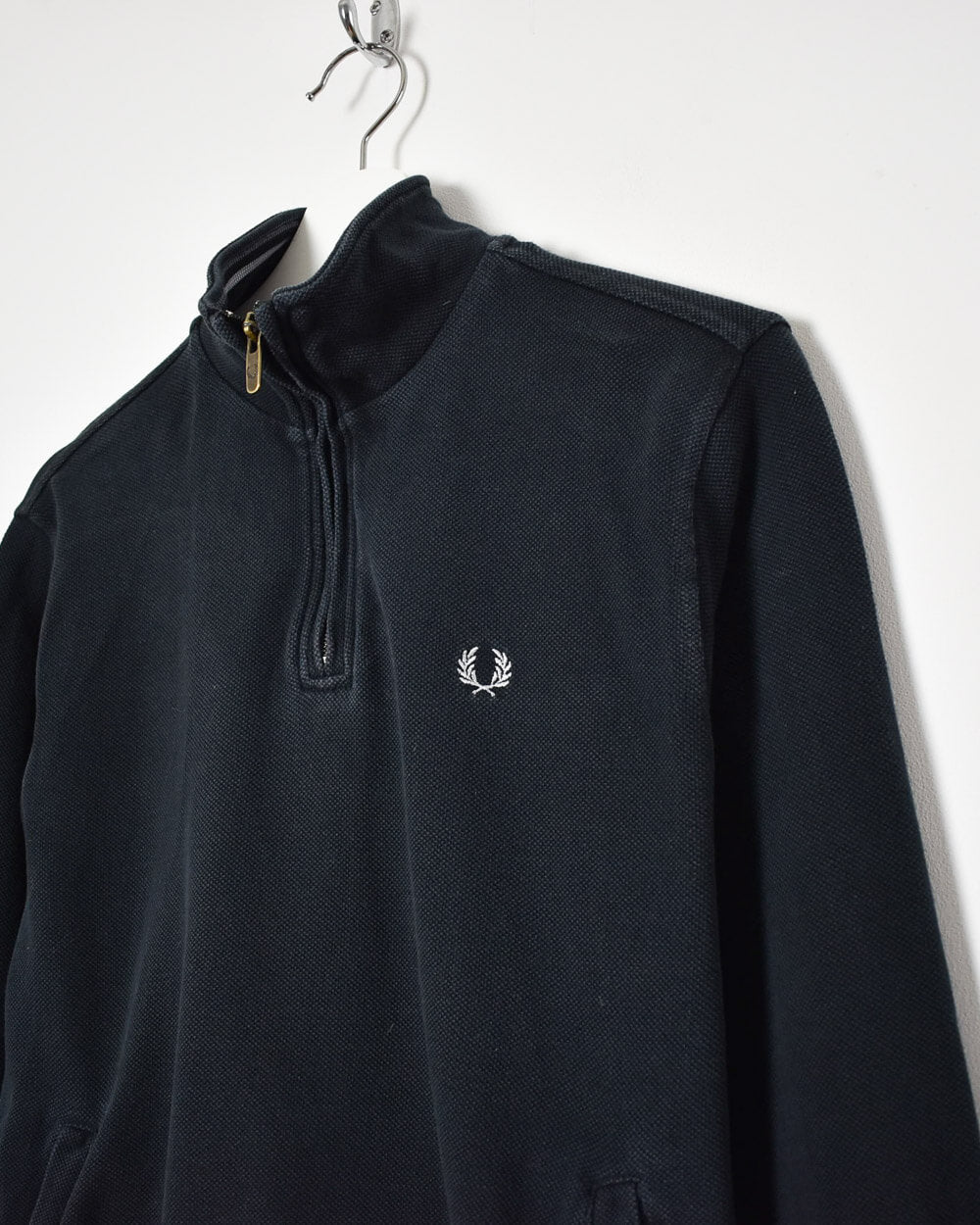 Fred Perry 1/4 Zip Sweatshirt - X-Small - Domno Vintage 90s, 80s, 00s Retro and Vintage Clothing 