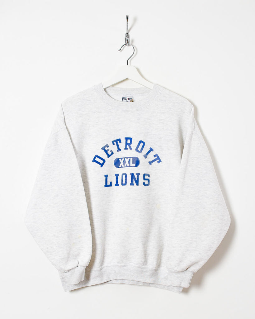 Vintage 00s Cotton Mix Stone Jerzees Detroit Lions Sweatshirt