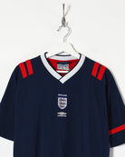 Navy Umbro England 2004/05 Training Football Shirt - Large