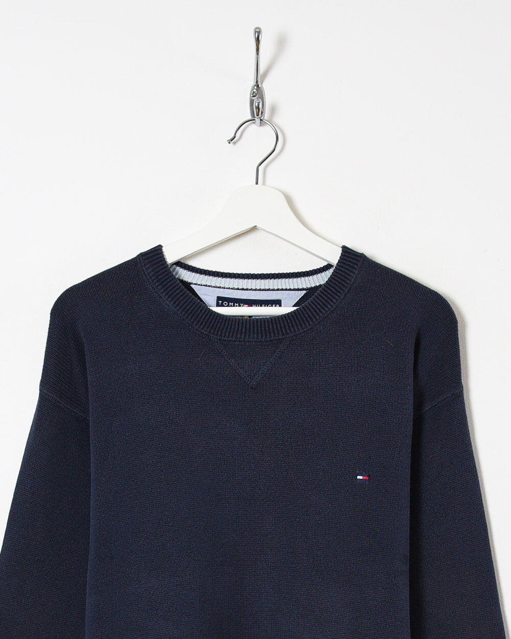 Tommy Hilfiger Knitted Sweatshirt - Large - Domno Vintage 90s, 80s, 00s Retro and Vintage Clothing 
